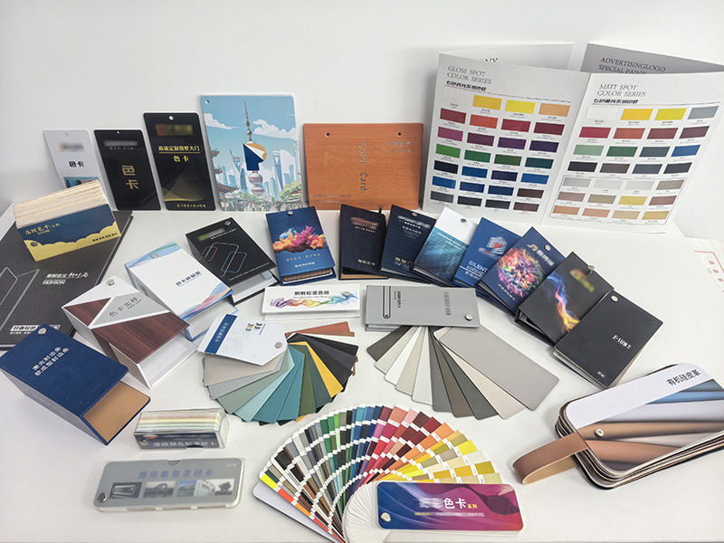 各式色板、色板册、色板书、色板折页、袖珍色卡本、色卡串/片、